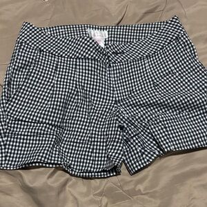 Xhilaration Black and White Gingham Shorts